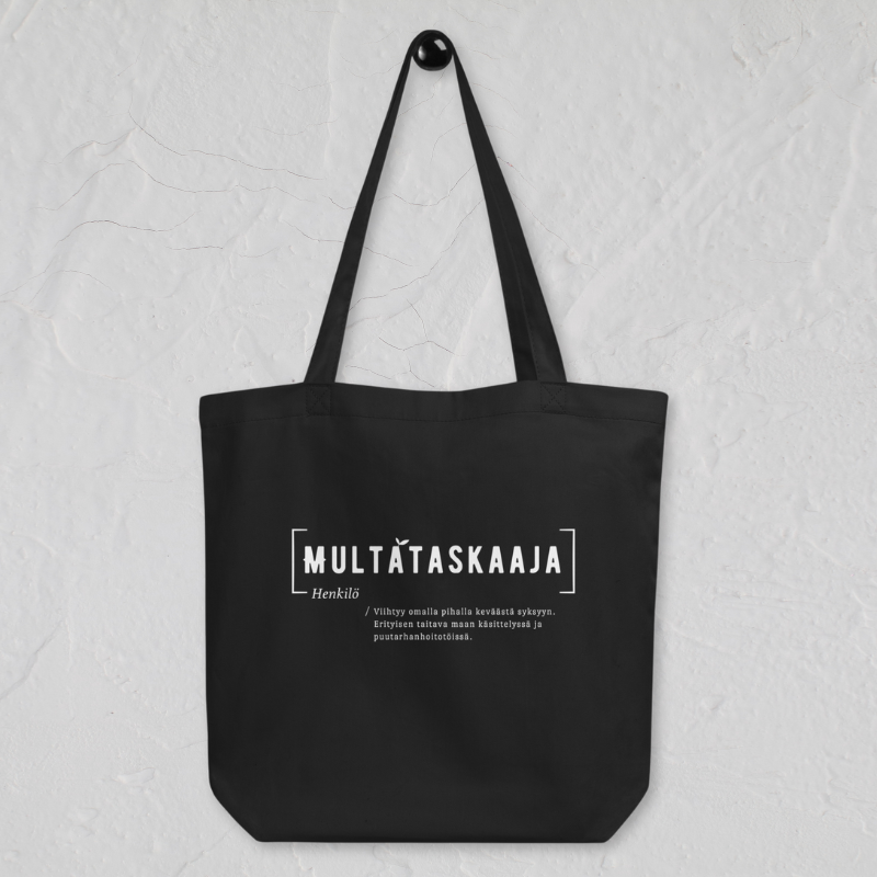 Multataskaaja - musta kangaskassi